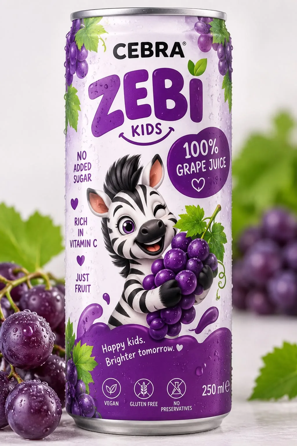 CEBRA ZEBI Hroznová šťava 250ml